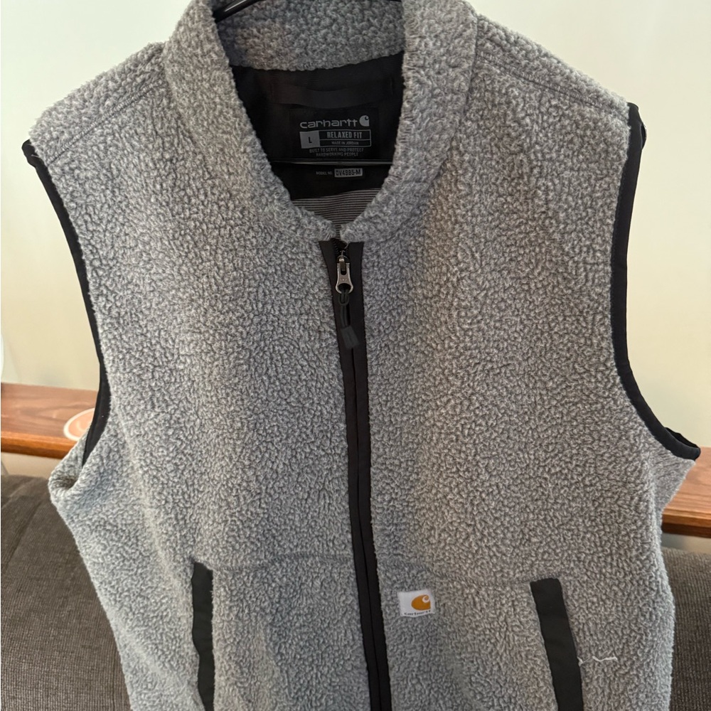 Carhartt Gray and Black Vest Jackets